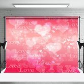 Lofaris Pink Romantic Heart Love You Valentines Day Backdrop